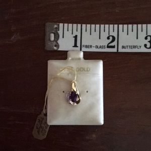 Amethyst and Diamond pendant